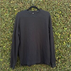 Waffle black long sleeve Uniqlo T-Shirt